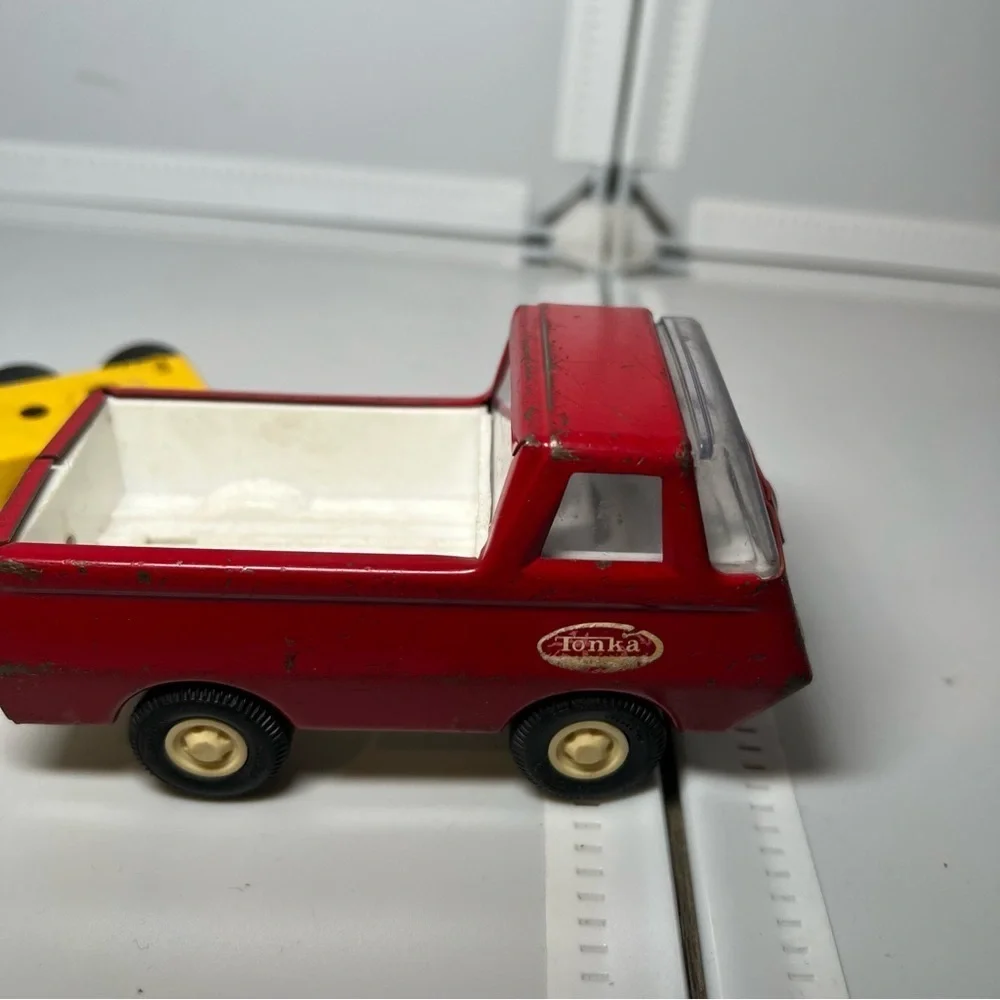 Vintage 1970s Mini Small TONKA TRUCK Lowboy Carrier 55010/1960s Pickup Truck Bed